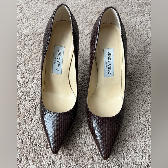 Jimmy Choo Shoes - Jimmy Choo Snakeskin Pumps size 37.5